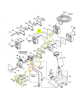 Filtre a air Stihl réf. 4137-124-2800