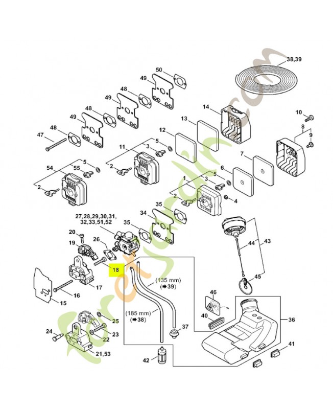 Vis cylindrique IS-D5x24 Stihl réf. 9075-478-4159
