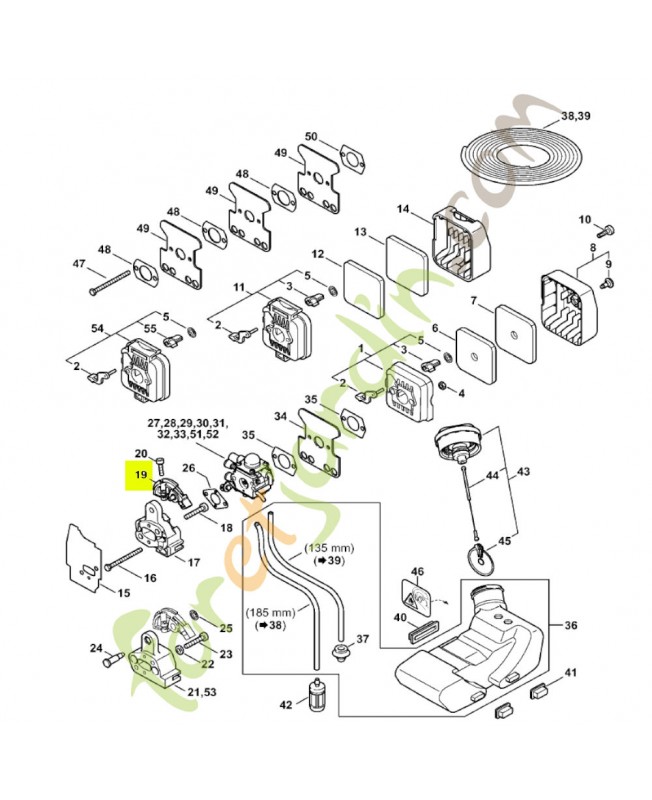 Pièce de serrage Stihl réf. 4137-182-7600