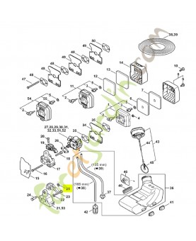 Clip-écrou 4,0x9,6x1,8 Stihl réf. 9417-003-7512
