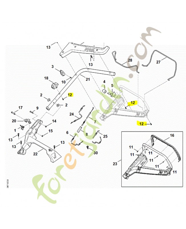 Vis parker p5x22 Stihl ref. 9104-020-3053