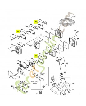 Tôle calorifuge Stihl réf. 4227-122-1805