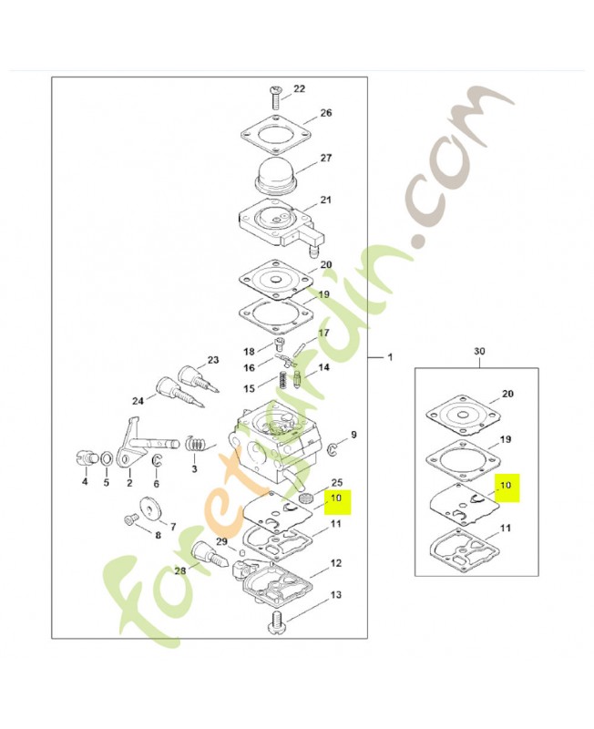 Membrane de pompe Stihl réf. 1129-121-4800