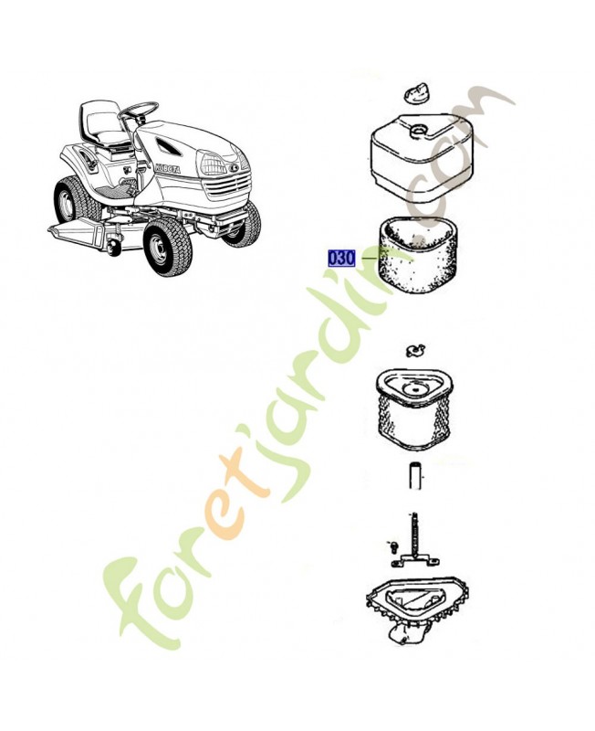 Pré-filtre à air pour T1670