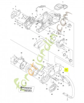 Poignée avant complète 550ixpg Husqvarna réf. 546059702