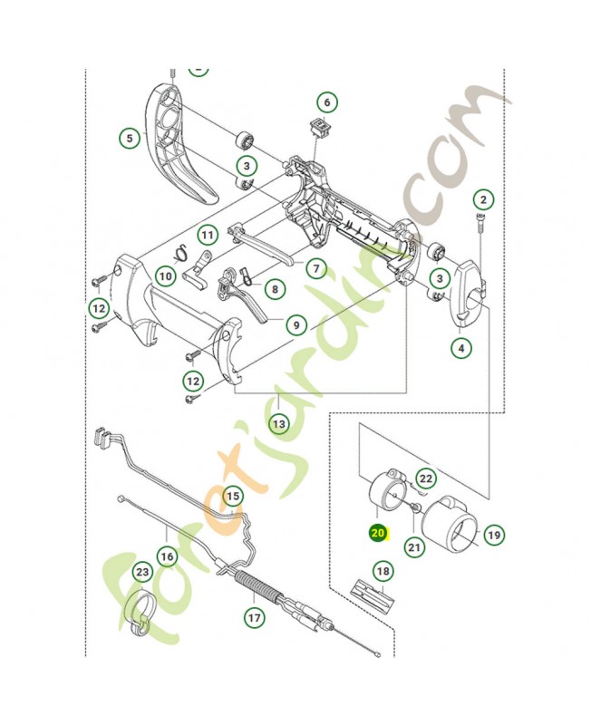 Couvercle Husqvarna ref. 574509101