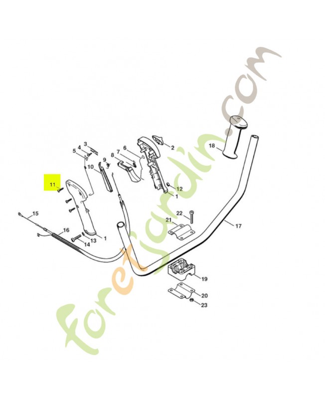 Vis cylindrique IS-P4x16 Stihl réf. 9074-478-3025