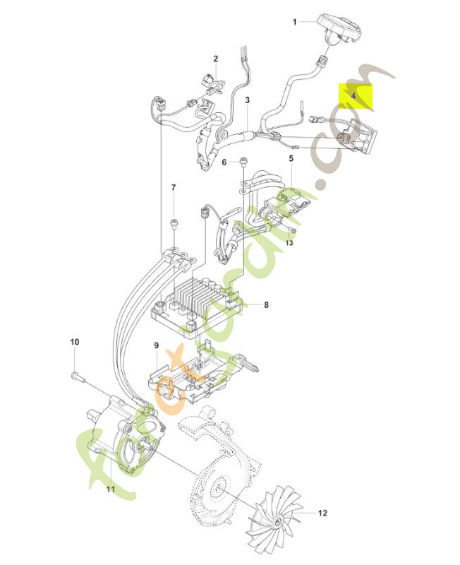 Unité de commande Husqvarna réf. 529637801