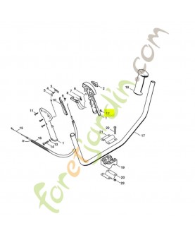 Ecrou de sécurité M5 Stihl réf. 9214-320-0700