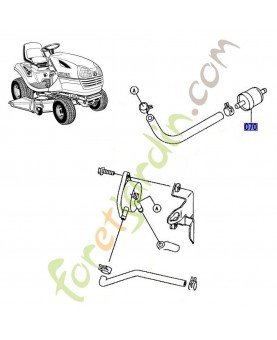 Filtre à essence kubota pour autoportée T 1870 référence E7195-41120
