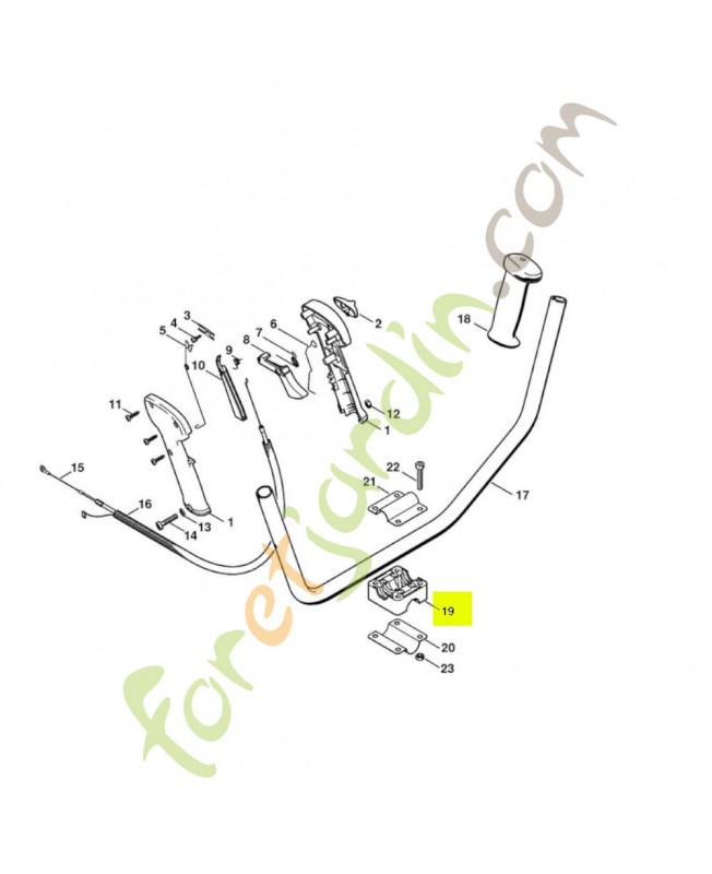 Monture de serrage Stihl réf. 4137-791-6800- Pièce détachée Stihl