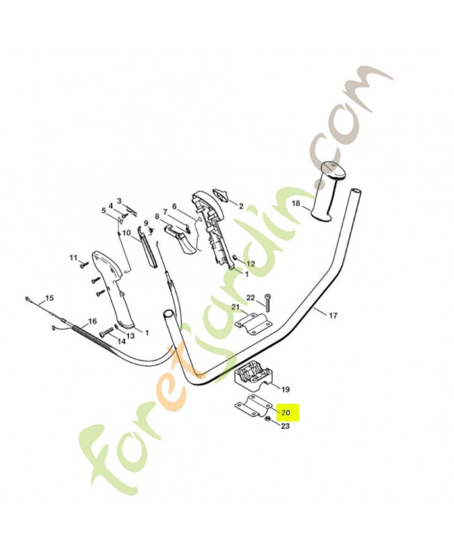 Monture de serrage Stihl réf. 4130-791-0606