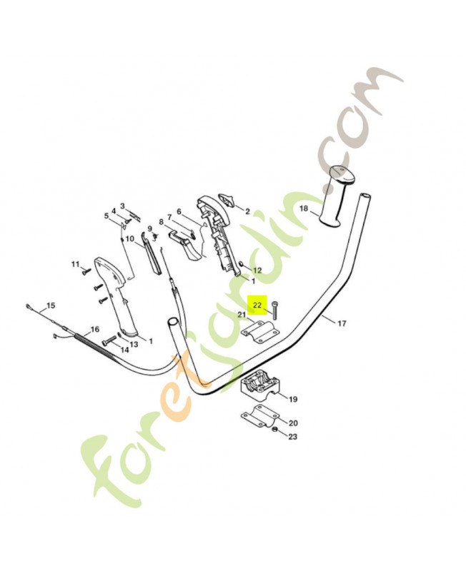 Vis cylindrique IS-M6x35 Stihl réf. 9022-341-1380