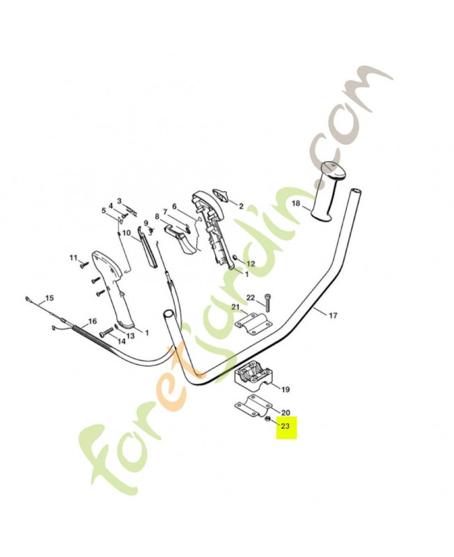Ecrou à six pans M6 Stihl réf. 9210-319-0900