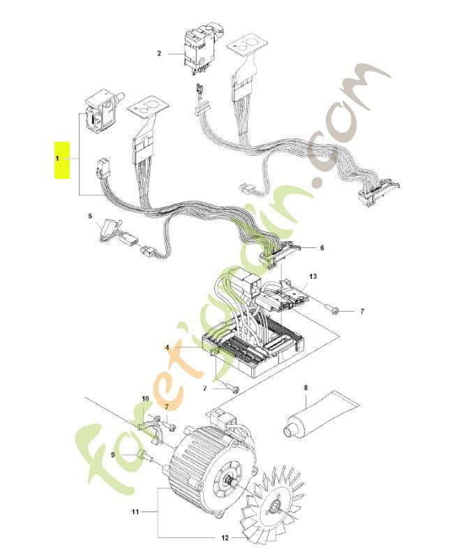Kit interrupteur Husqvarna réf. 593896101