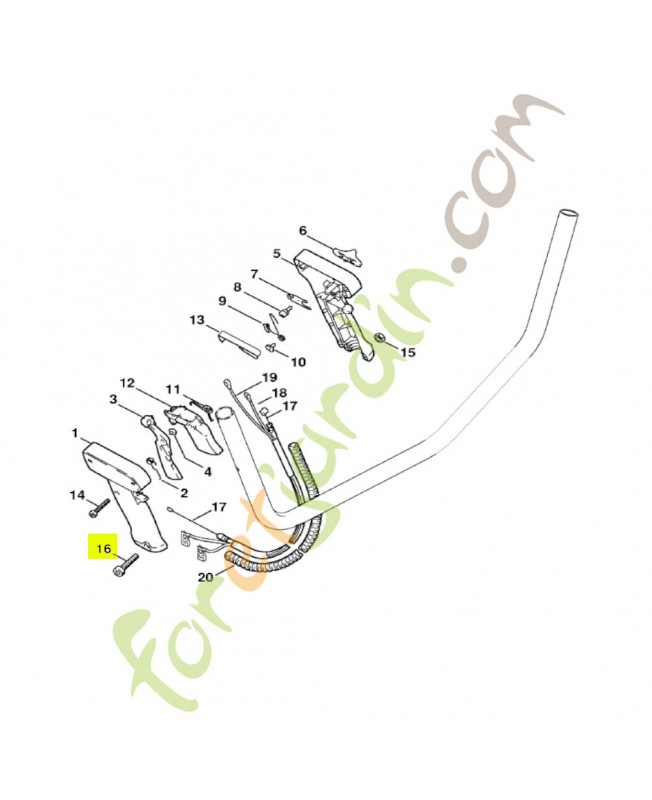 Vis cylindrique is m5x30 Stihl réf. 9022-341-1070