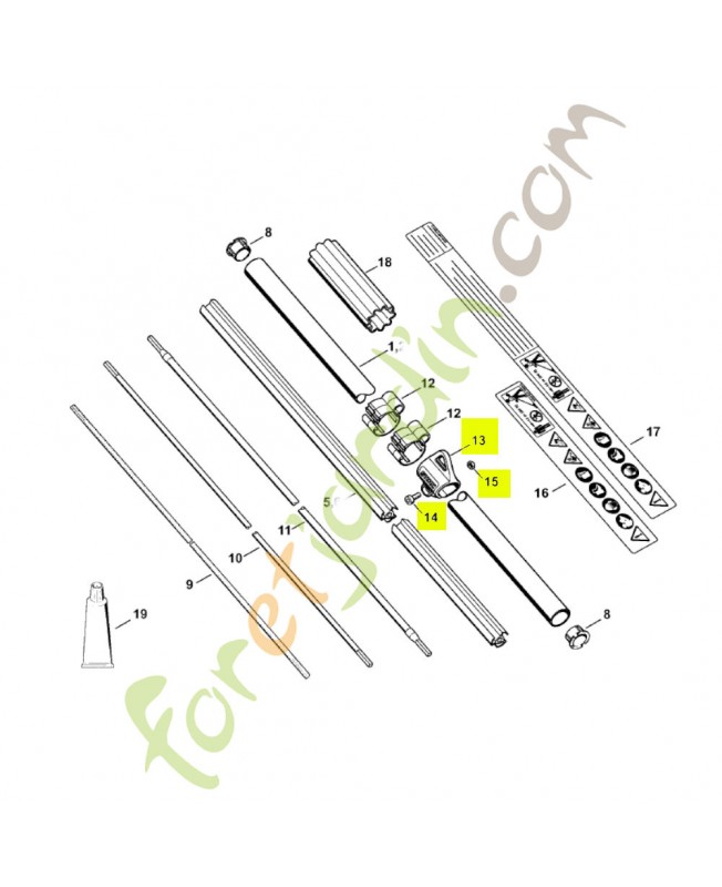 Oeillet de suspension Stihl réf. 0000-790-8801