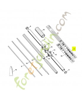 Pictogramme d'avertissement FS Stihl réf. 0000-967-7254