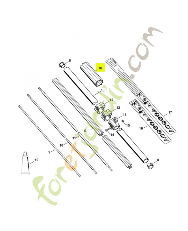 Douille Stihl réf. 0000-711-2500