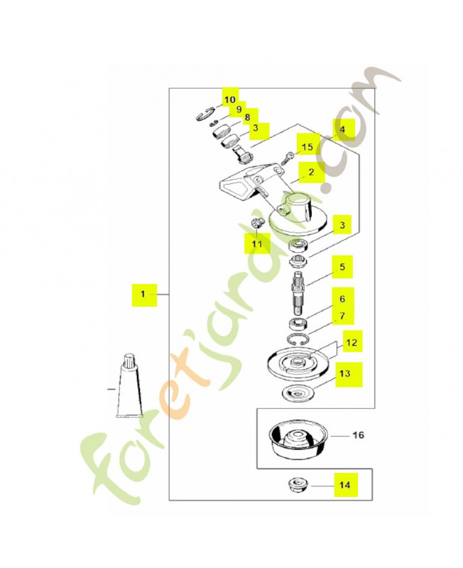Réducteur fs Stihl réf. 4137-640-0100
