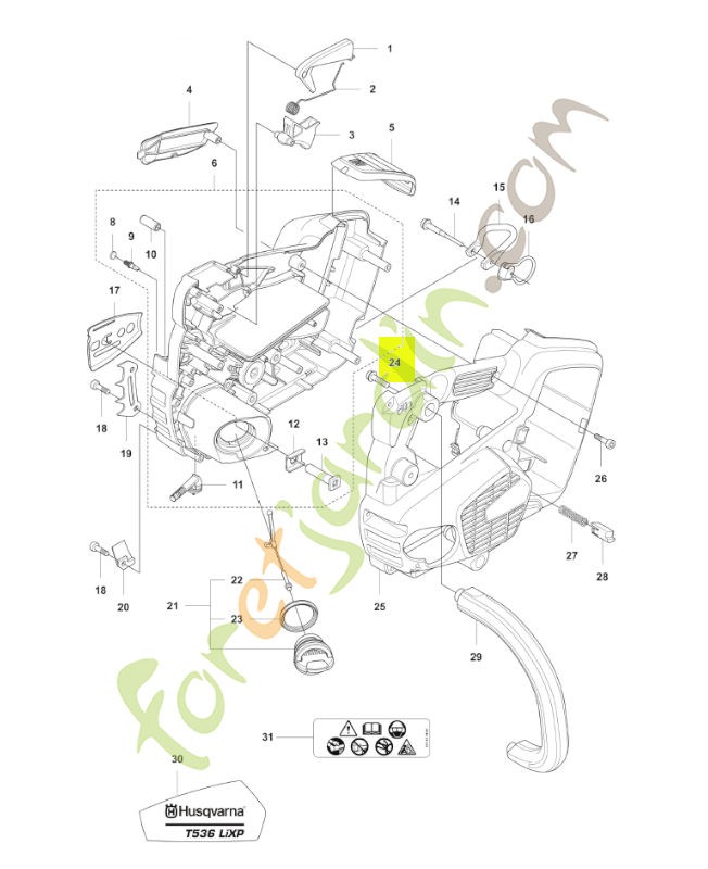 Vis Husqvarna réf. 503216872