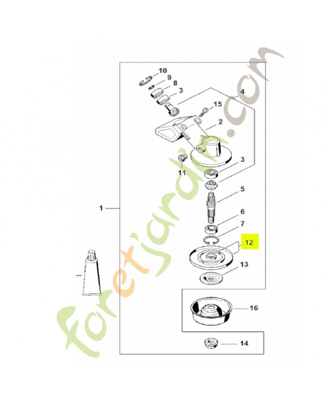 Rondelle de pression Stihl réf. 4137-710-3800