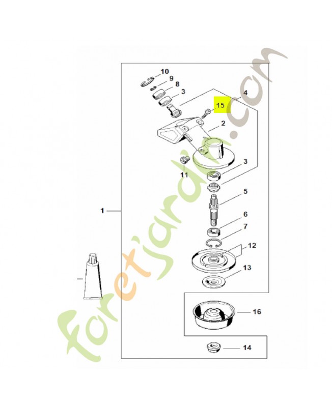 Vis cylindrique IS-D5x24 Stihl réf. 9075-478-4159