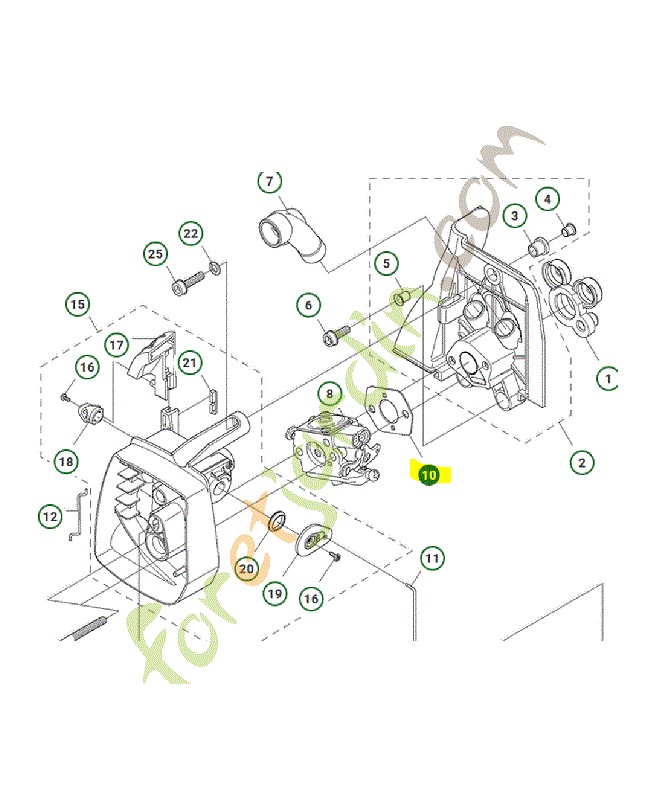 Joint carburateur Husqvarna ref. 503497101