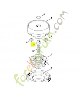 Écrou à embase M14x1,5 à gauche Stihl réf. 4005-713-6800