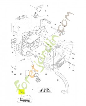 Autocollant Husqvarna réf. 578229001