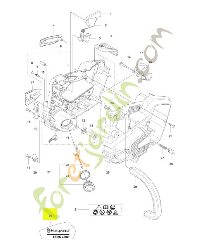Autocollant Husqvarna réf. 578229001