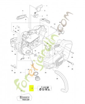 Autocollant Husqvarna réf. 586249001