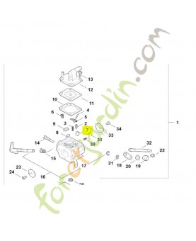 Gicleur à soupape 0.53 Stihl réf. 4128-121-5401