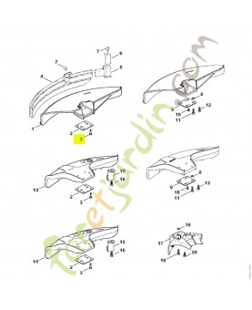 Vis cylindrique is-m 5x23 Stihl réf. 9022-373-1025