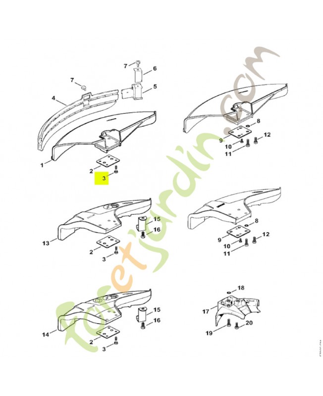 Vis cylindrique is-m 5x23 Stihl réf. 9022-373-1025