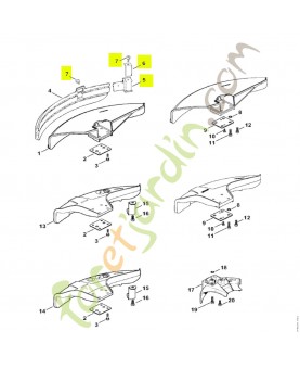 Couteau fil nylon Stihl réf. 4119-710-6000