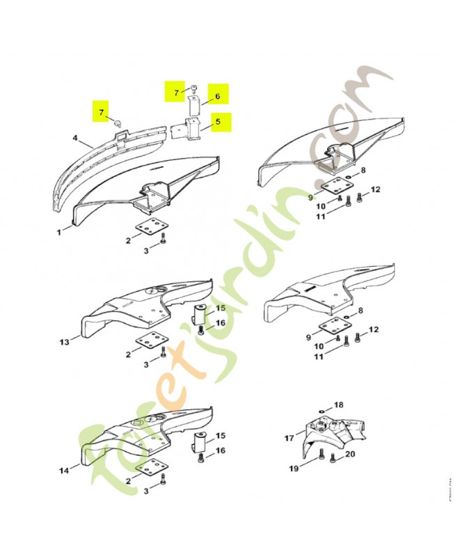 Couteau fil nylon Stihl réf. 4119-710-6000