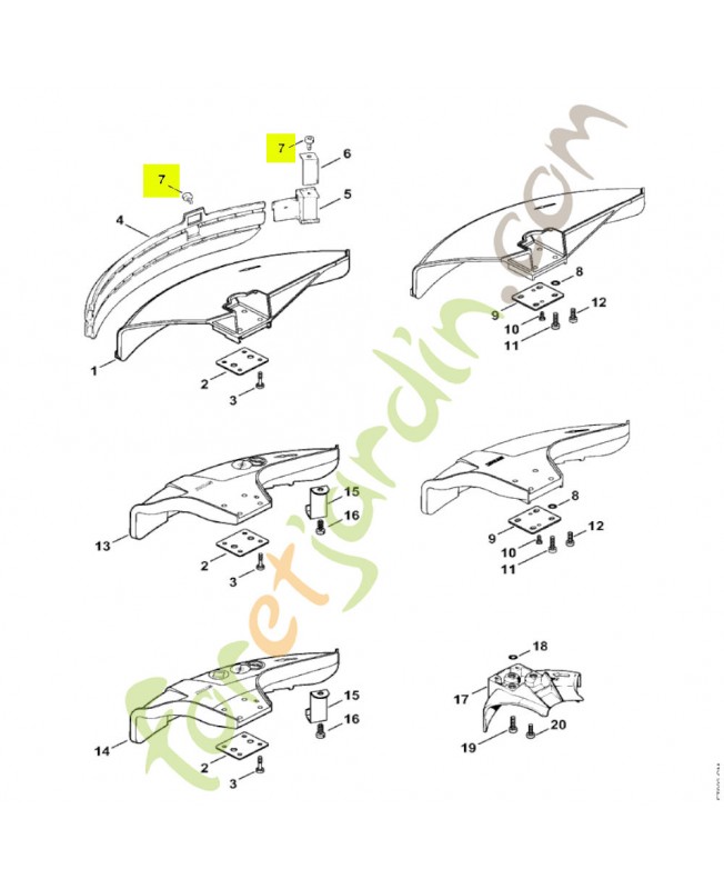 Vis cylindrique IS 5x14 Stihl réf. 9074-478-4125