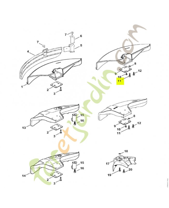 Vis cylindrique is m5x20 Stihl réf. 9022-371-1020 en stock
