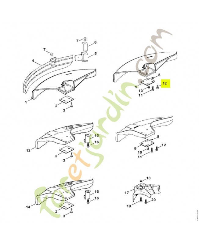 Vis cylindrique is m5 x16 Stihl réf. 9022-341-0980