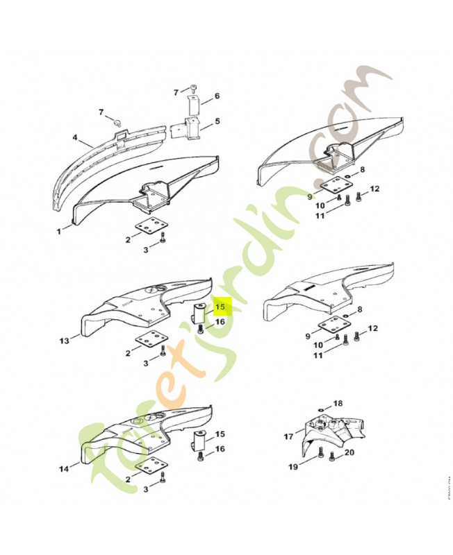 Couteau Stihl réf. 4133-713-4110