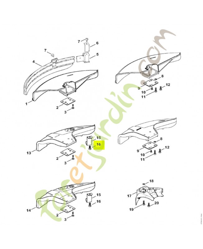 Vis cylindrique IS P6x14 Stihl réf. 9074-478-4405
