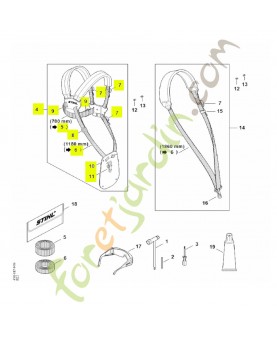 Harnais double Stihl réf. 4119-710-9001