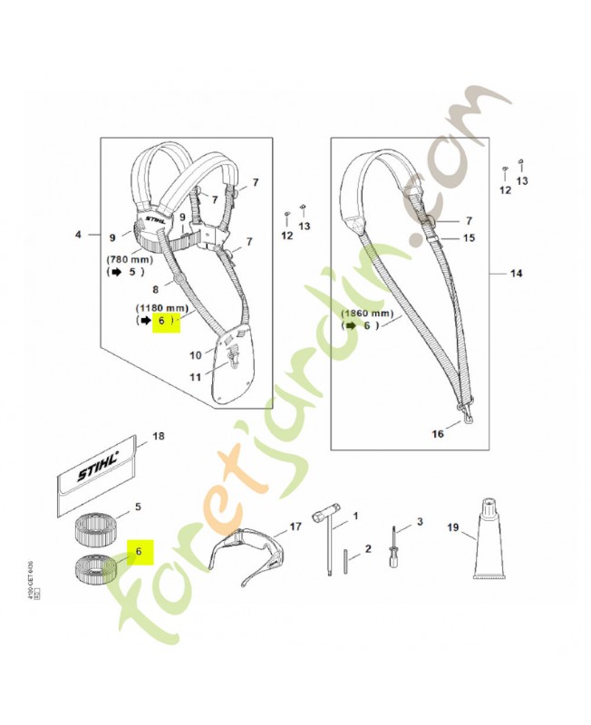 Sangle 25mm x 10m Stihl réf. 0000-930-2241