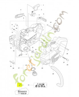 Autocollant Husqvarna réf. 578229002