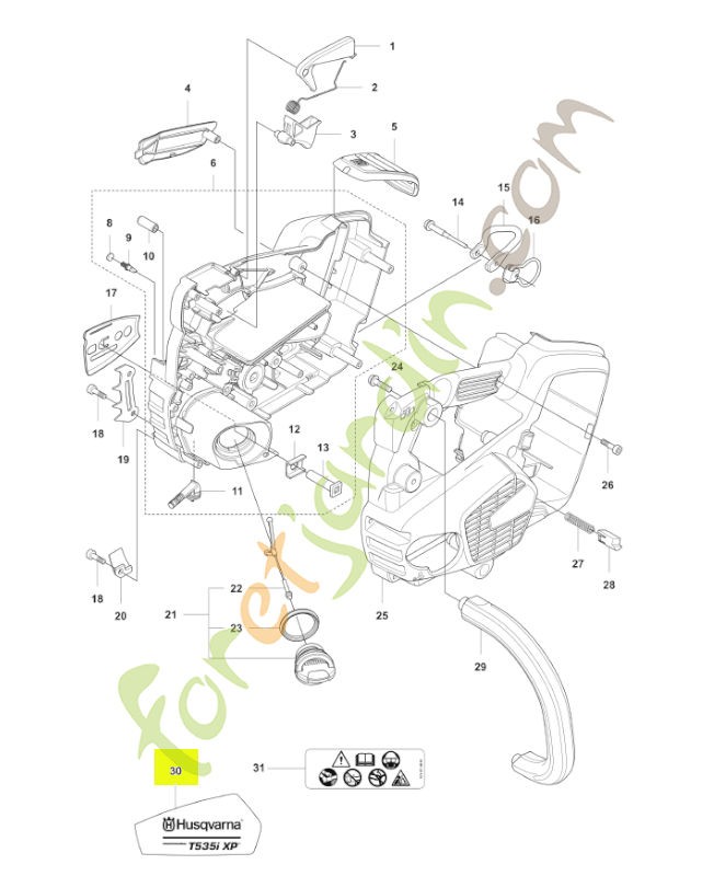 Autocollant Husqvarna réf. 578229002