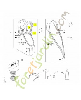 Boucle de réglage Stihl réf. 4203-792-7200