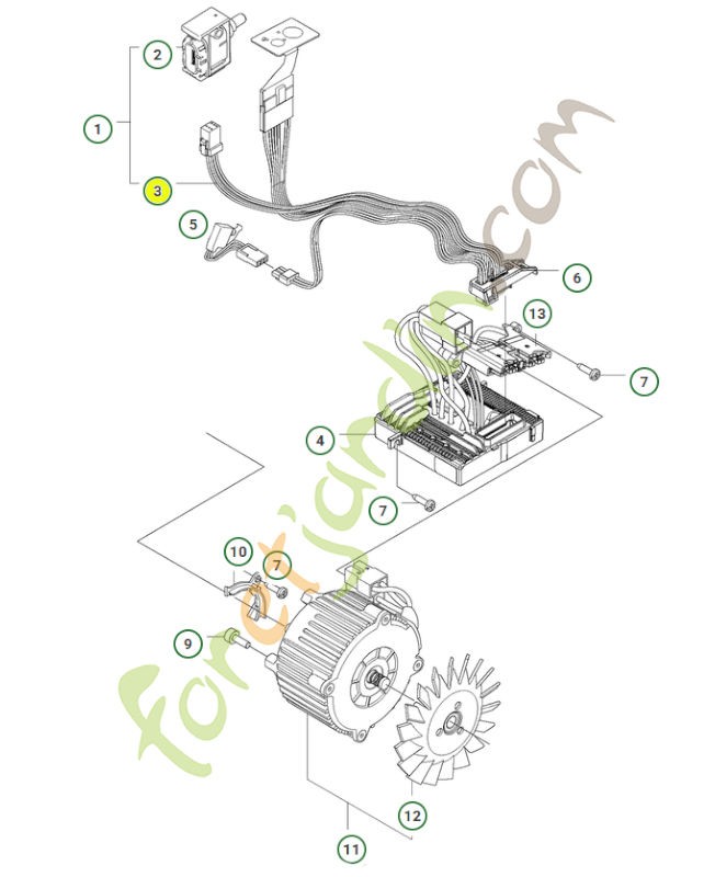Câblage complet Husqvarna réf. 582713402