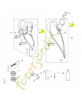 Rivet partie tête 4x8 Stihl réf. 9409-021-4420