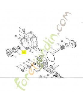 Bague d'étanchéité 17x28x7 Stihl réf. 9630-003-1745